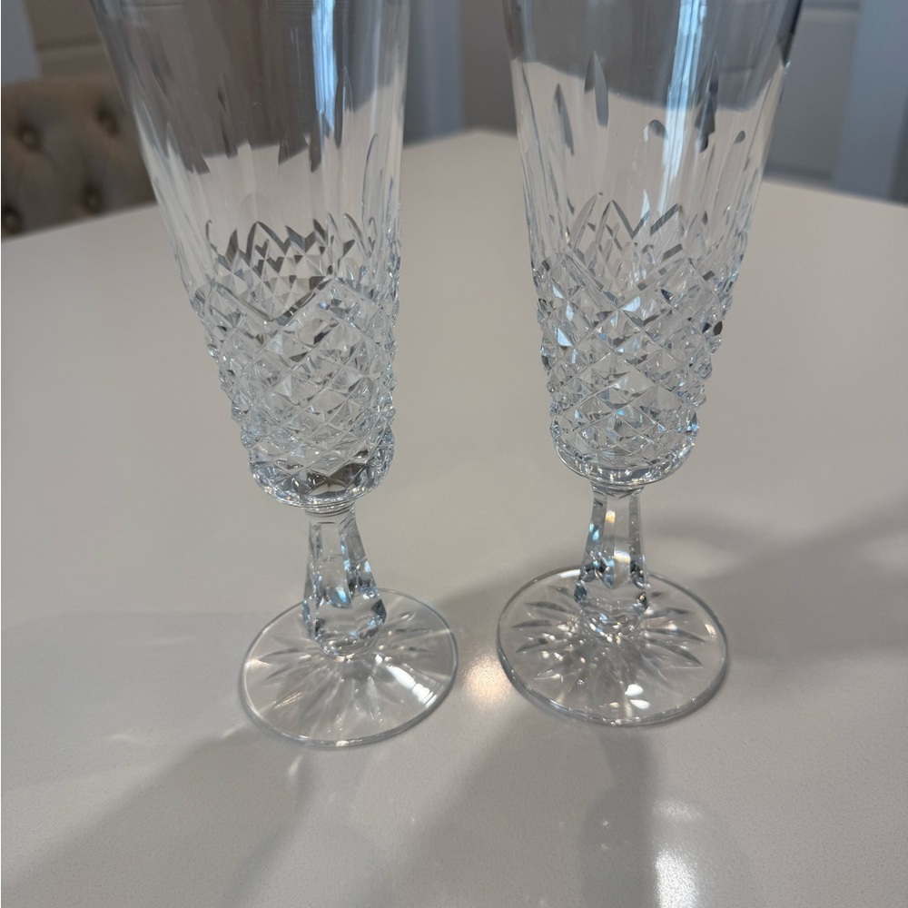 Waterford Crystal Clear Champagne Glasses